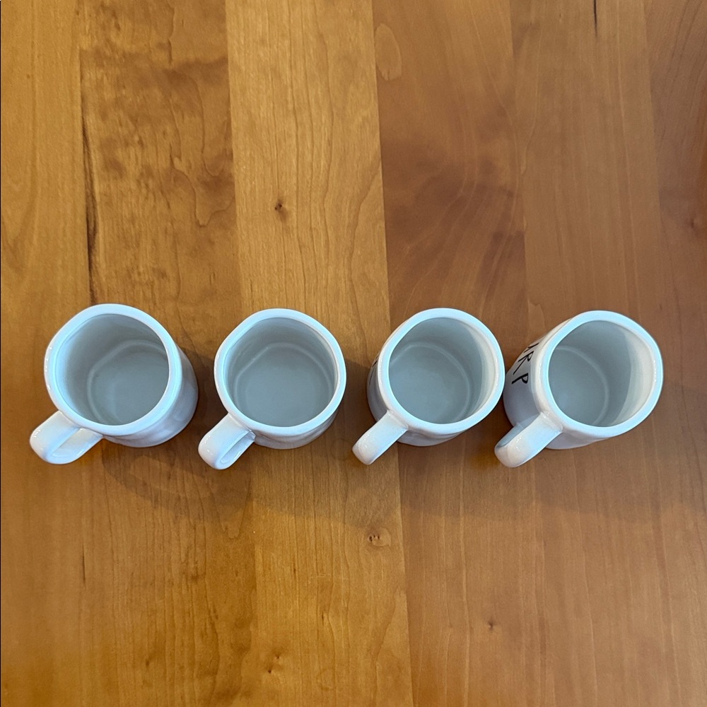 ✨ Rae Dunn Mini Espresso Mug Set – SIP • GULP • DRINK • SLURP (Set of 4) - Picture 5 of 9